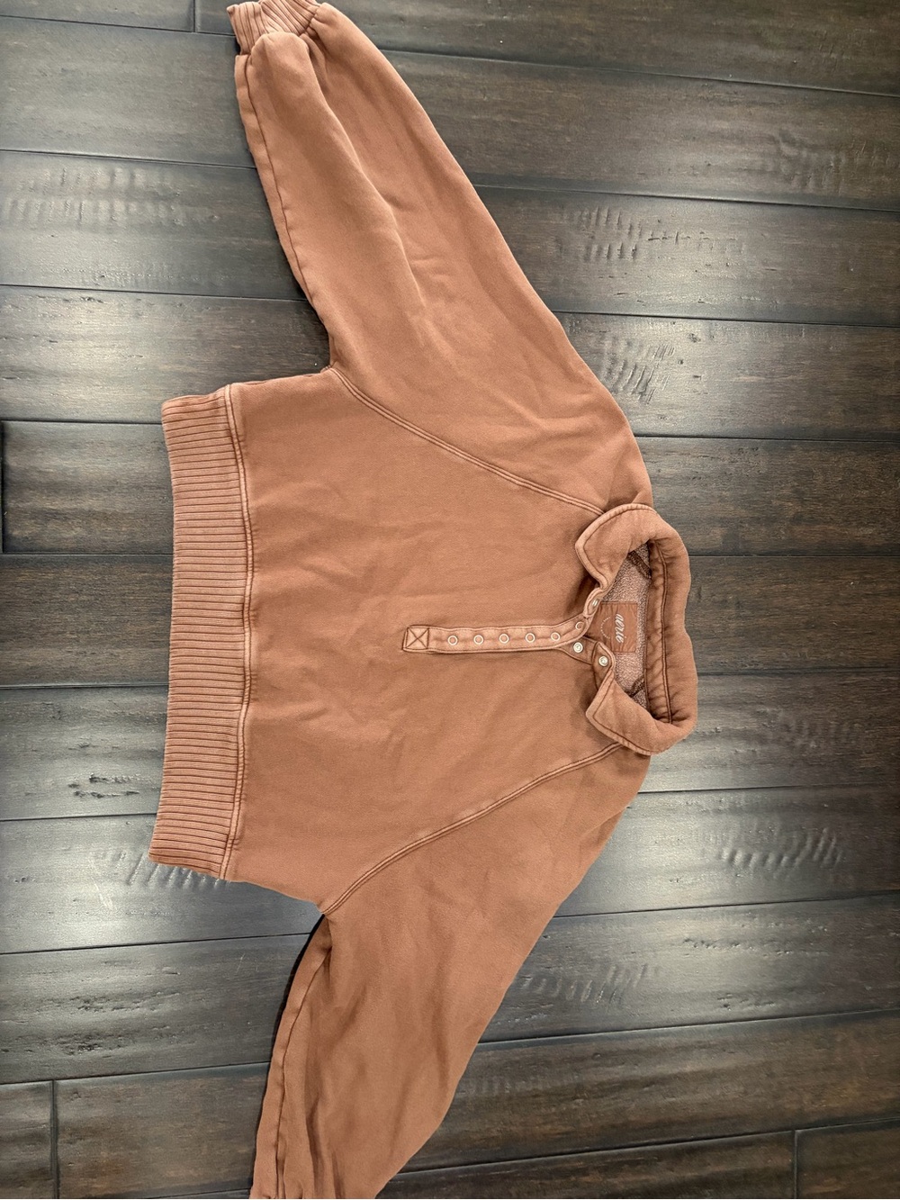 Women's Aerie oh snap button up Sweatshirt